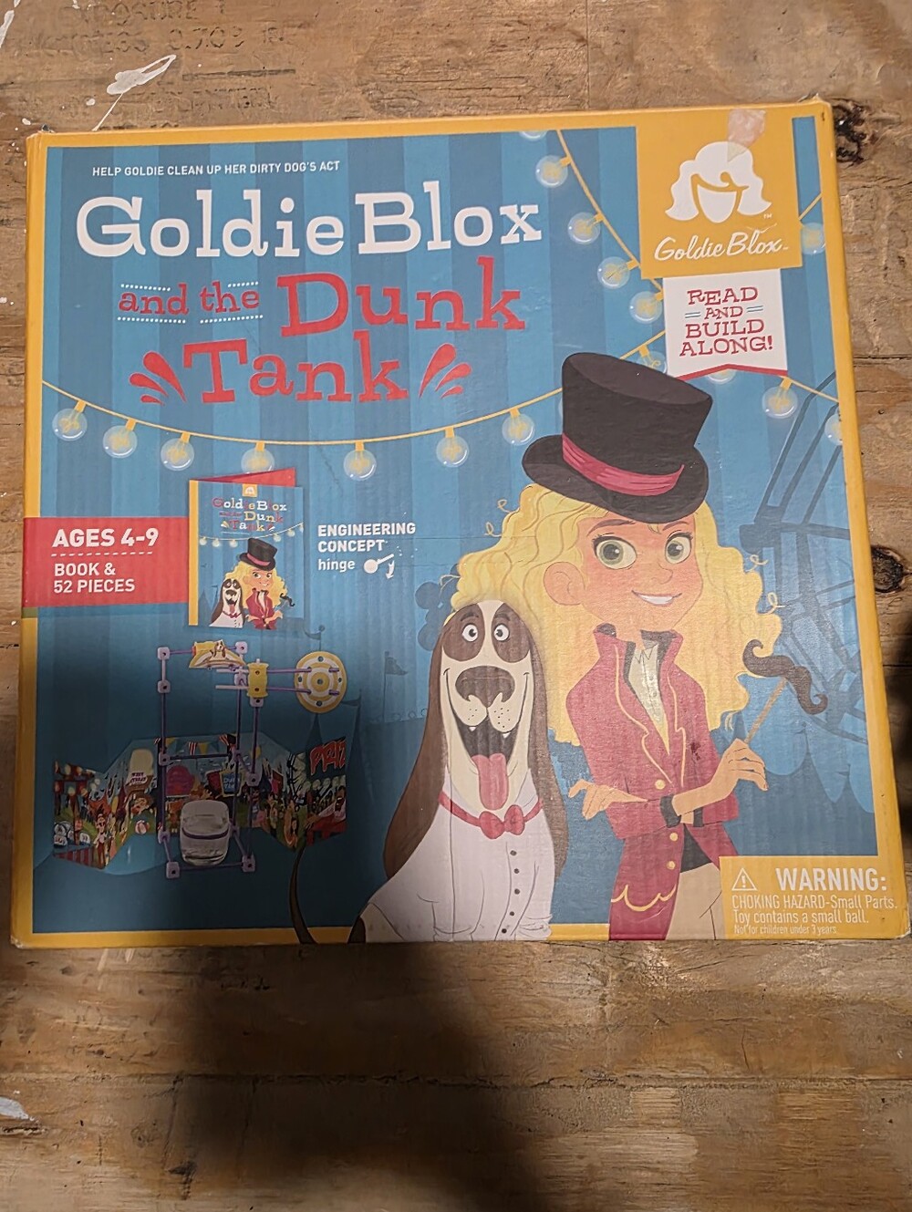 GoldieBlox and the Dunk Tank Kids STEAM Game - Blue & Yellow